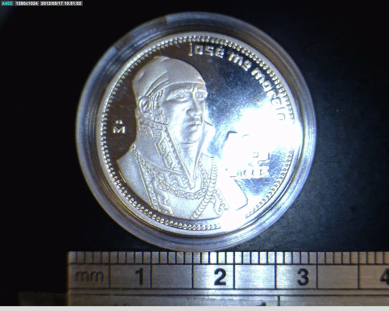 1 Acero inoxidable 1992 . Inventario Banxico 18747 (reverso)