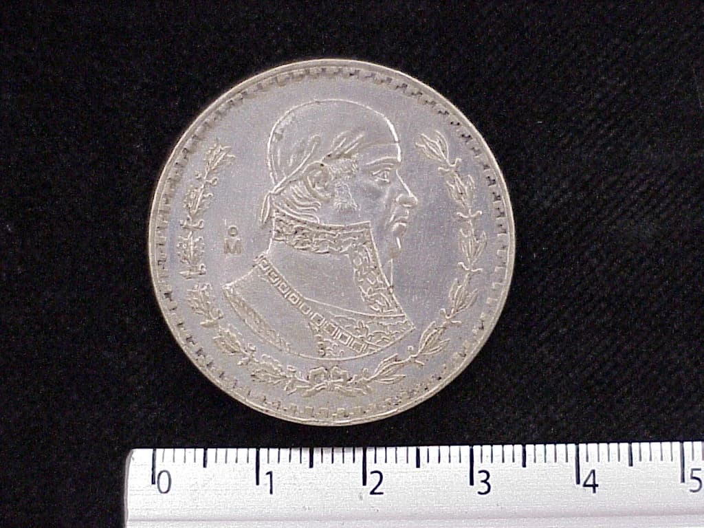 1 Peso Plata 1957 (reverso)