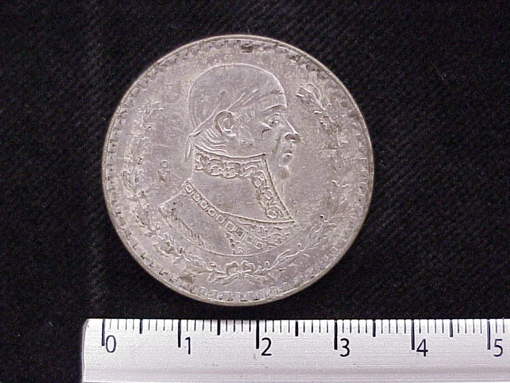 1 Peso Plata 1959 (reverso)