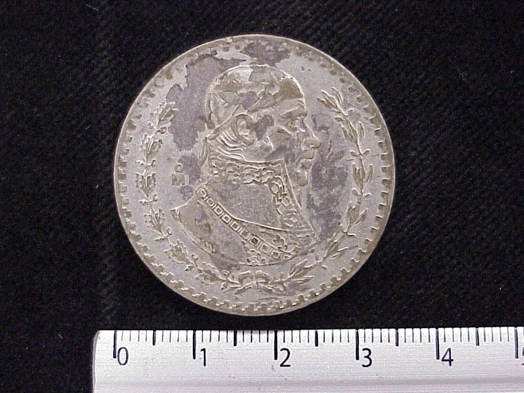 1 Peso Plata 1962 (reverso)