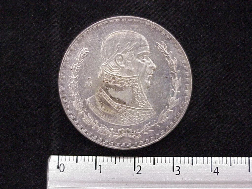 1 Peso Plata 1965 (reverso)
