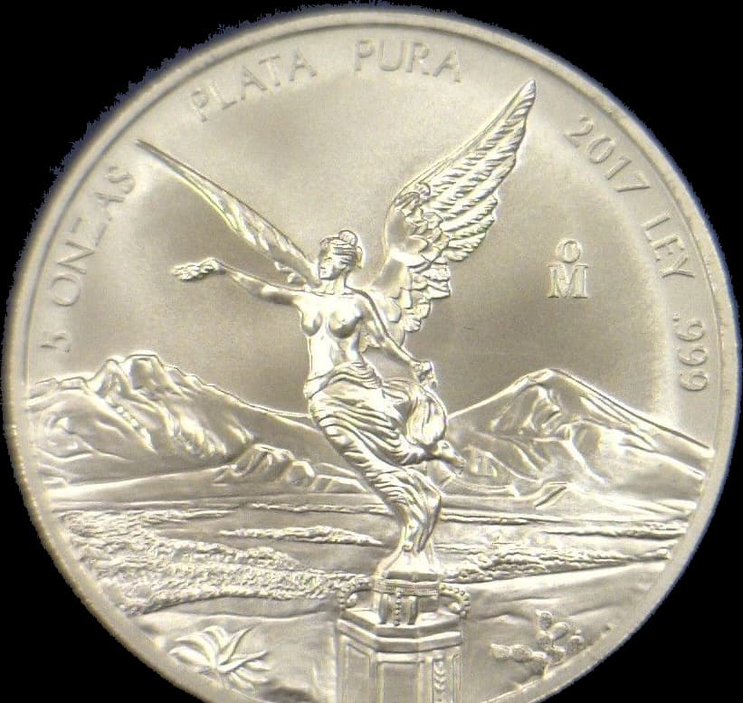 Reverso de moneda 5 onzas 5 Onza 2017, plata 0.999