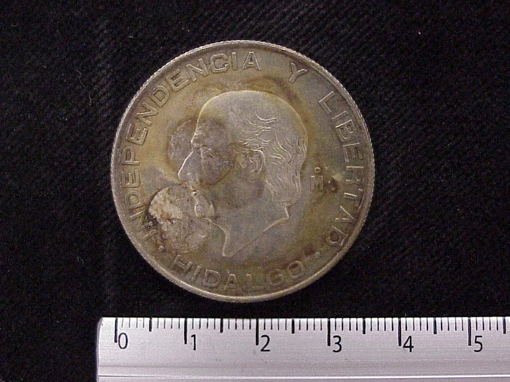 5 Pesos Plata 1956 (reverso)