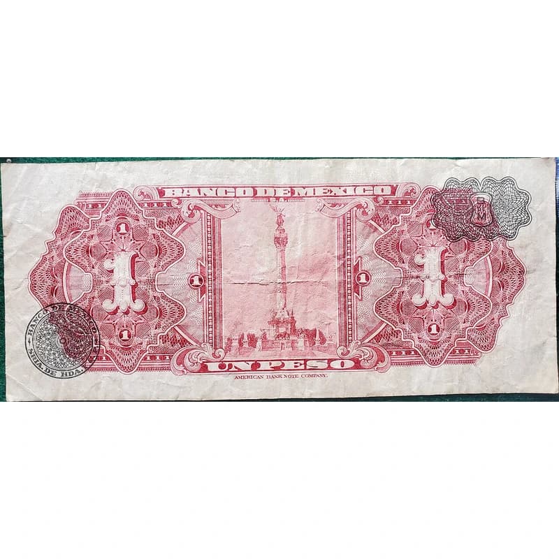 Reverso de moneda 1 peso Peso Caballito 1910 1863-1993