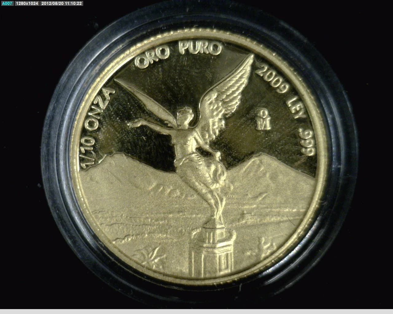 1/10 Onza Libertad Oro 2009 Proof · Reverso