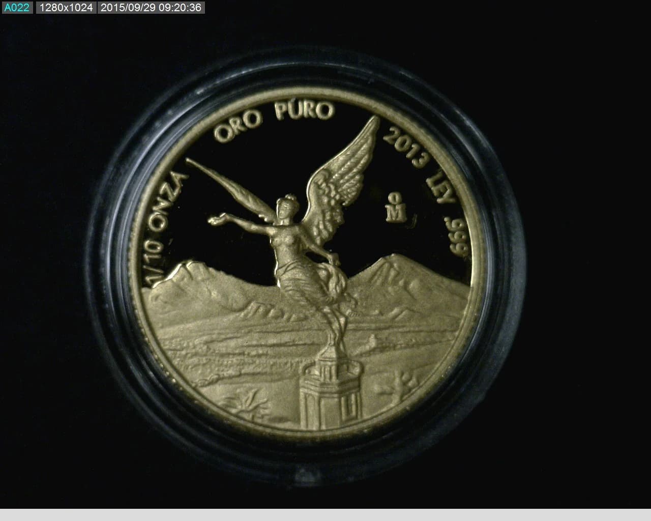 1/10 Onza Libertad Oro 2013 Proof · Reverso