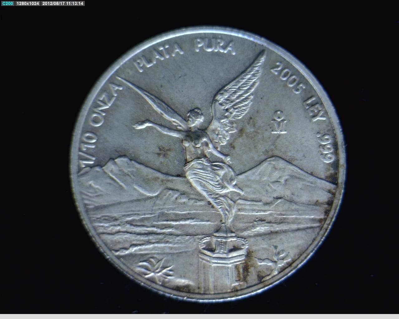 1/10 Onza Libertad Plata 2005 · Reverso