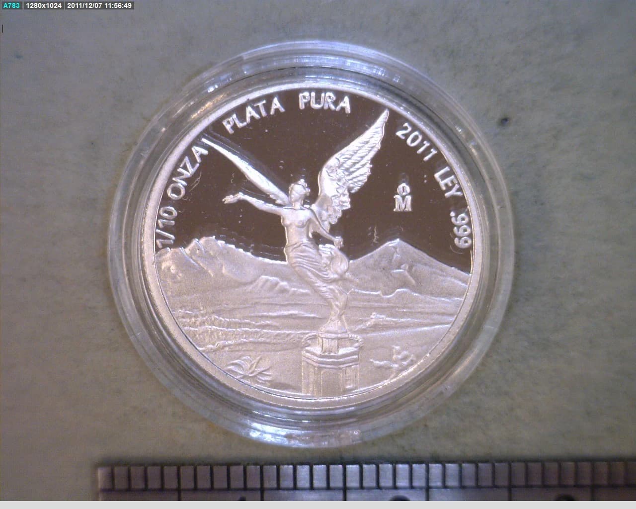 1/10 Onza Libertad Plata 2011 Proof · Reverso