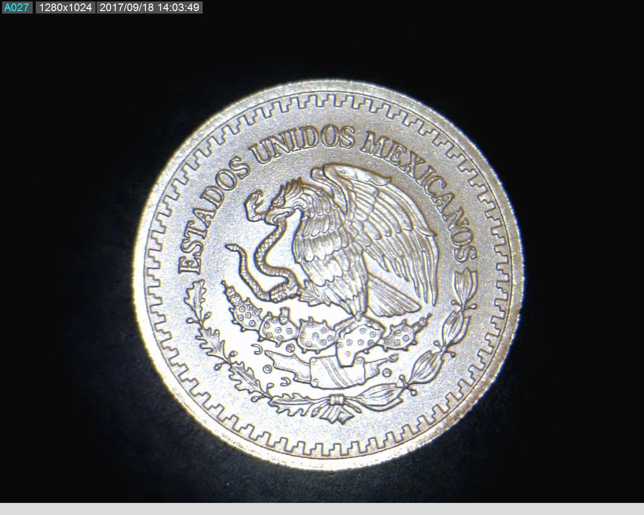 1/10 oz Libertad Plata 2016 · Inventario Banxico 23853 (reverso)