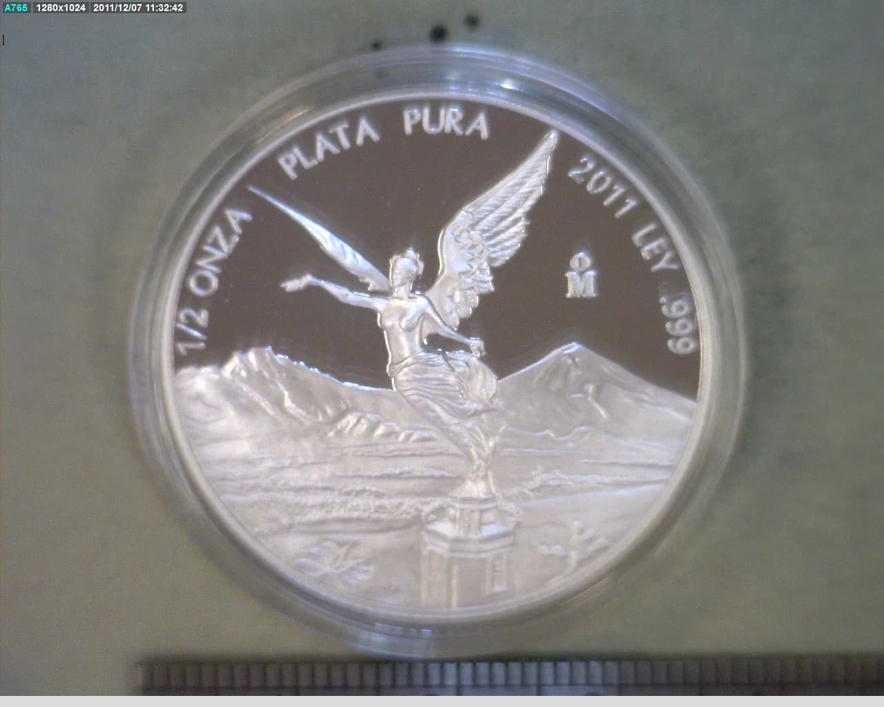 1/2 Onza Libertad Plata 2011 Proof · Reverso