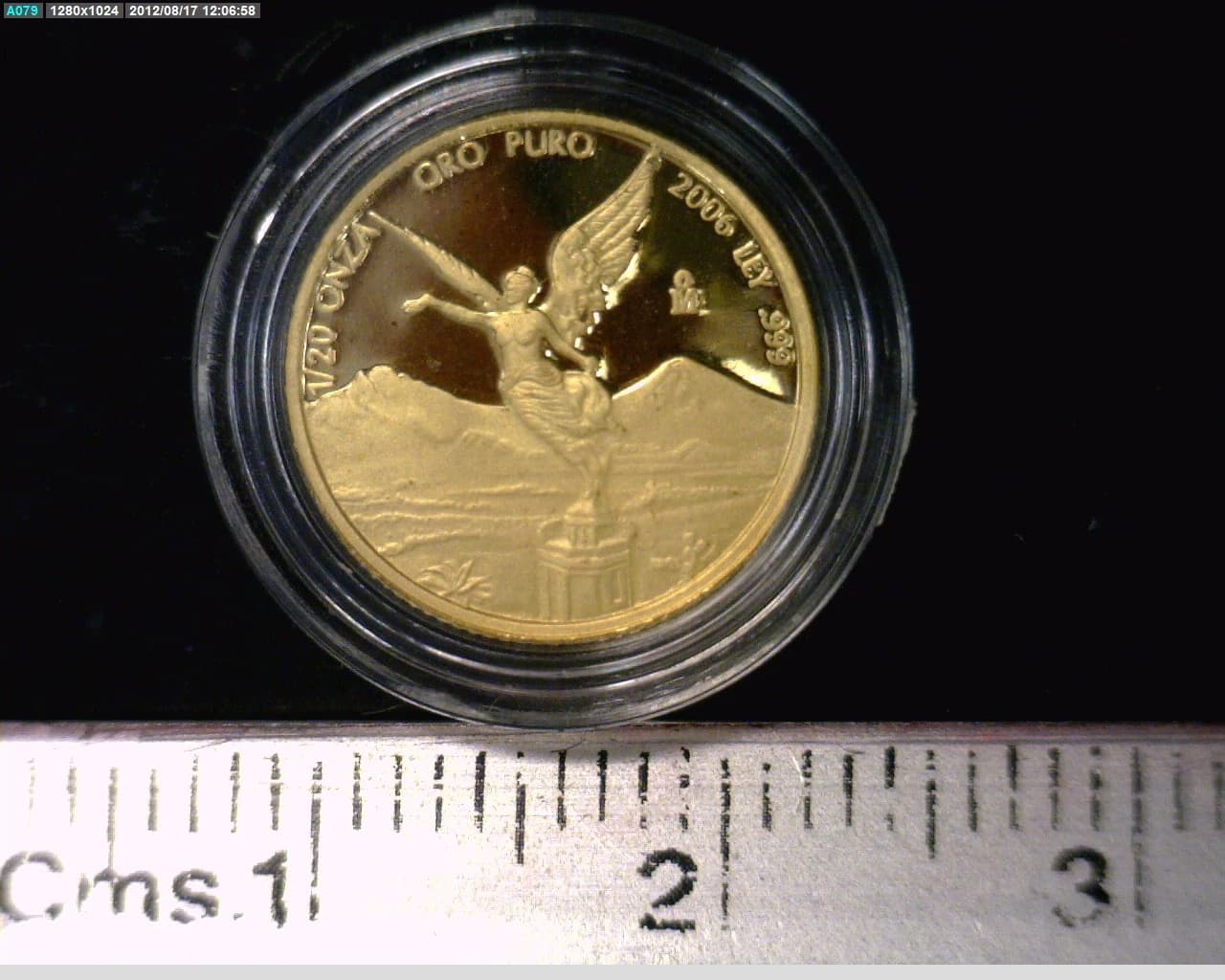 1/20 Onza Libertad Oro 2006 Proof · Reverso