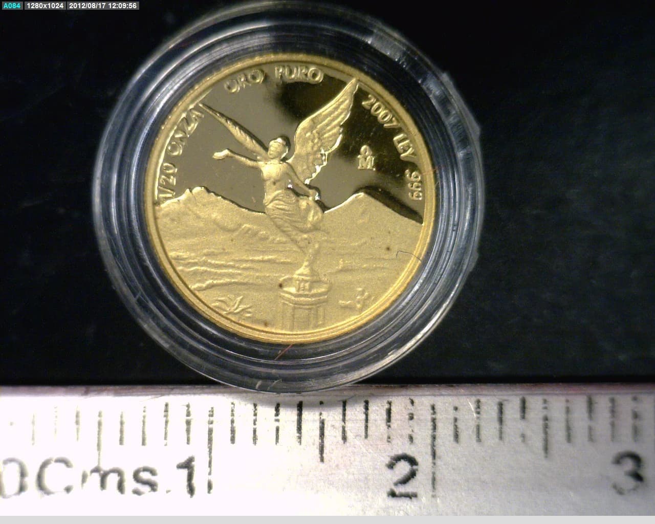 1/20 Onza Libertad Oro 2007 Proof · Reverso