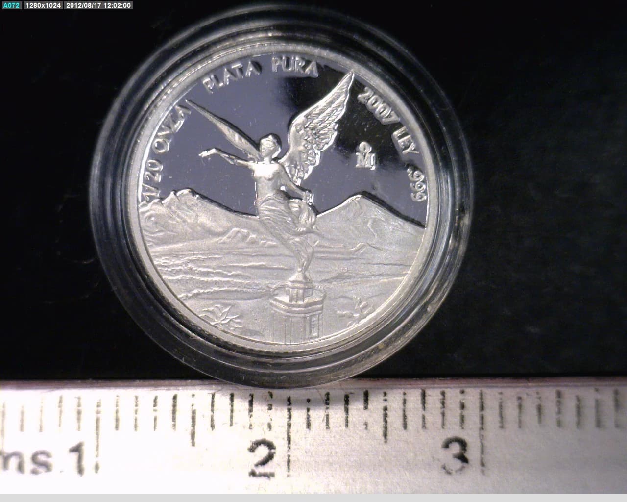 1/20 Onza Libertad Plata 2007 Proof · Reverso
