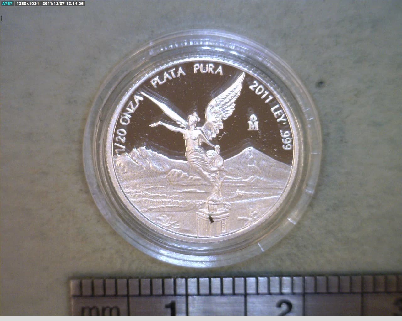 1/20 Onza Libertad Plata 2011 Proof · Reverso