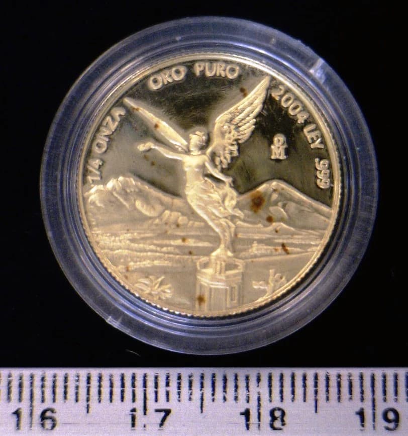 1/4 Onza Libertad Oro 2004 Proof · Reverso