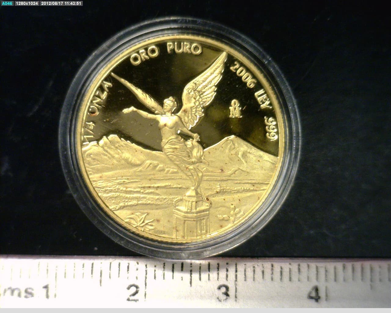 1/4 Onza Libertad Oro 2006 Proof · Reverso