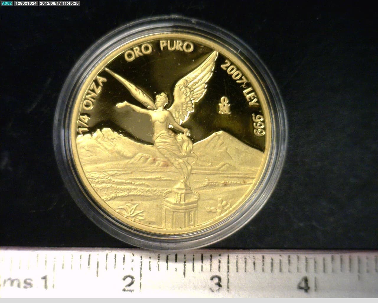 1/4 Onza Libertad Oro 2007 Proof · Reverso