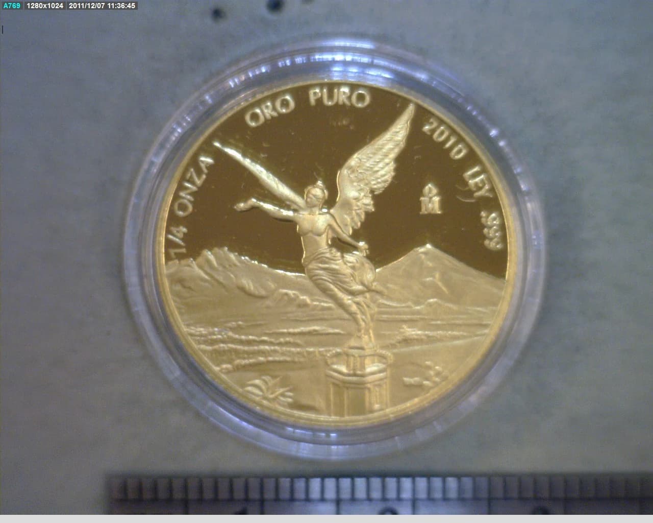 1/4 Onza Libertad Oro 2010 Proof · Reverso