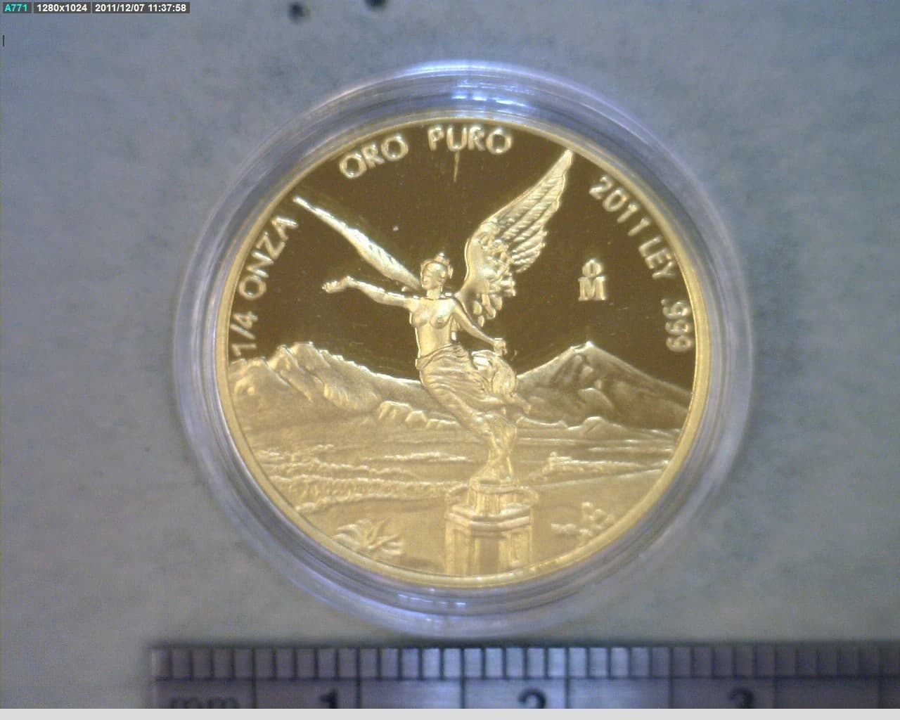 1/4 Onza Libertad Oro 2011 Proof · Reverso