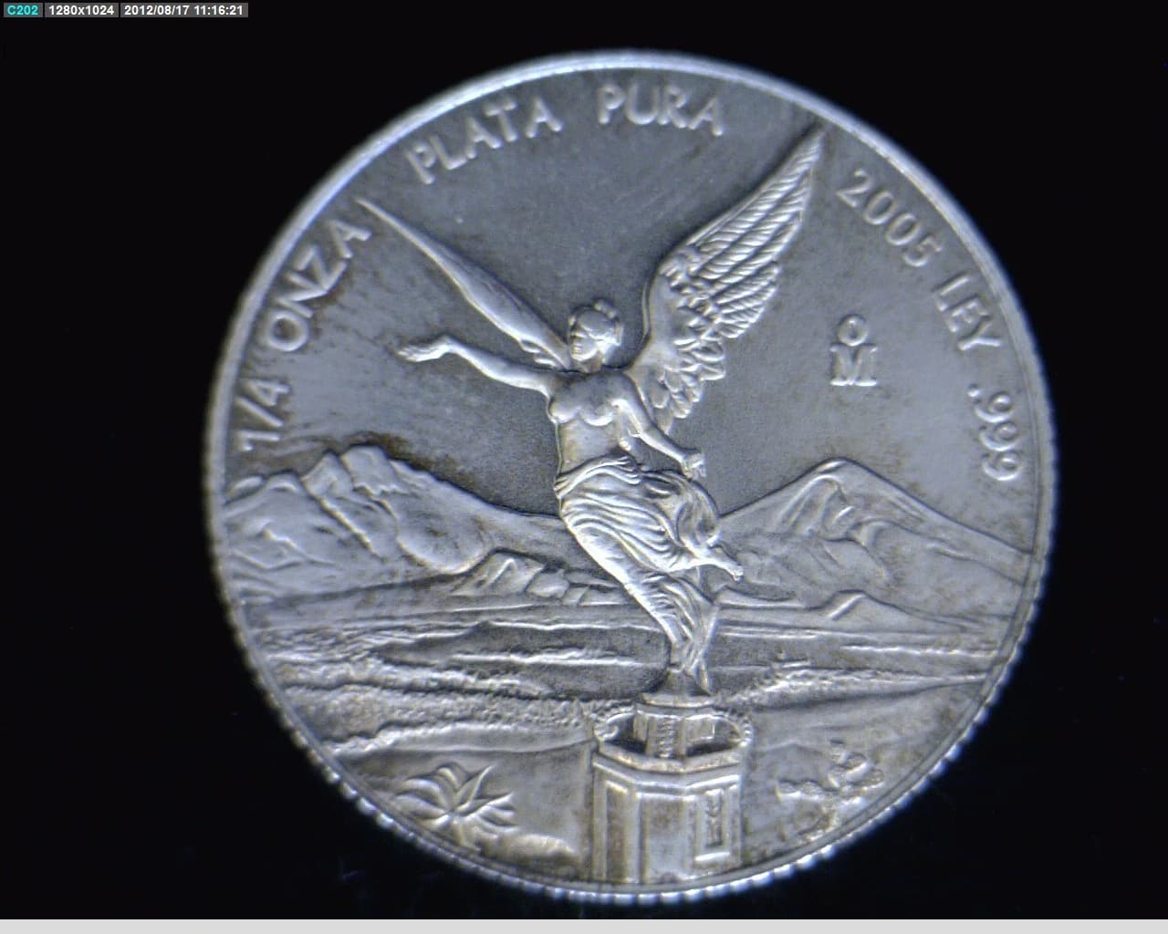 1/4 Onza Libertad Plata 2005 · Reverso