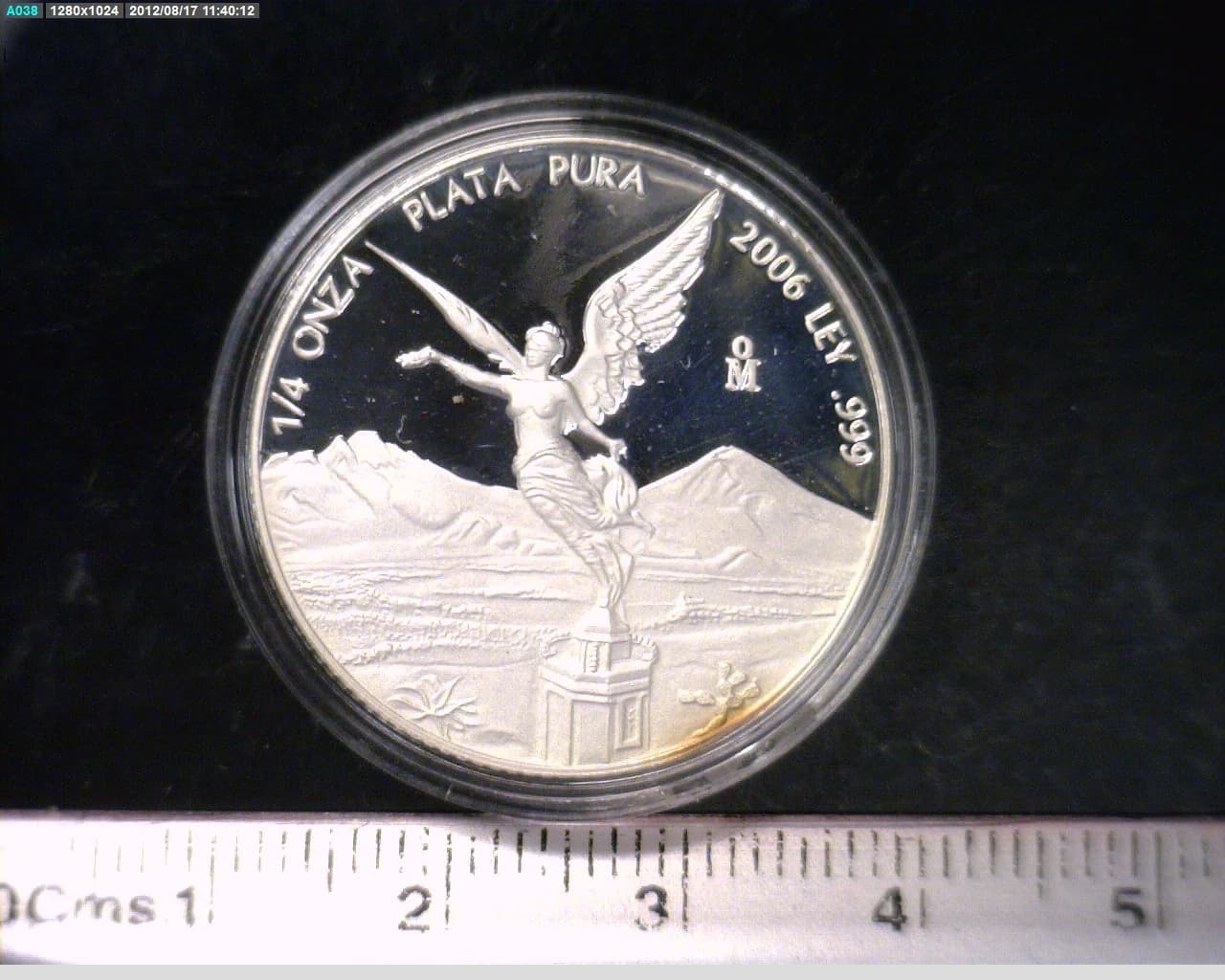 1/4 Onza Libertad Plata 2006 Proof · Reverso