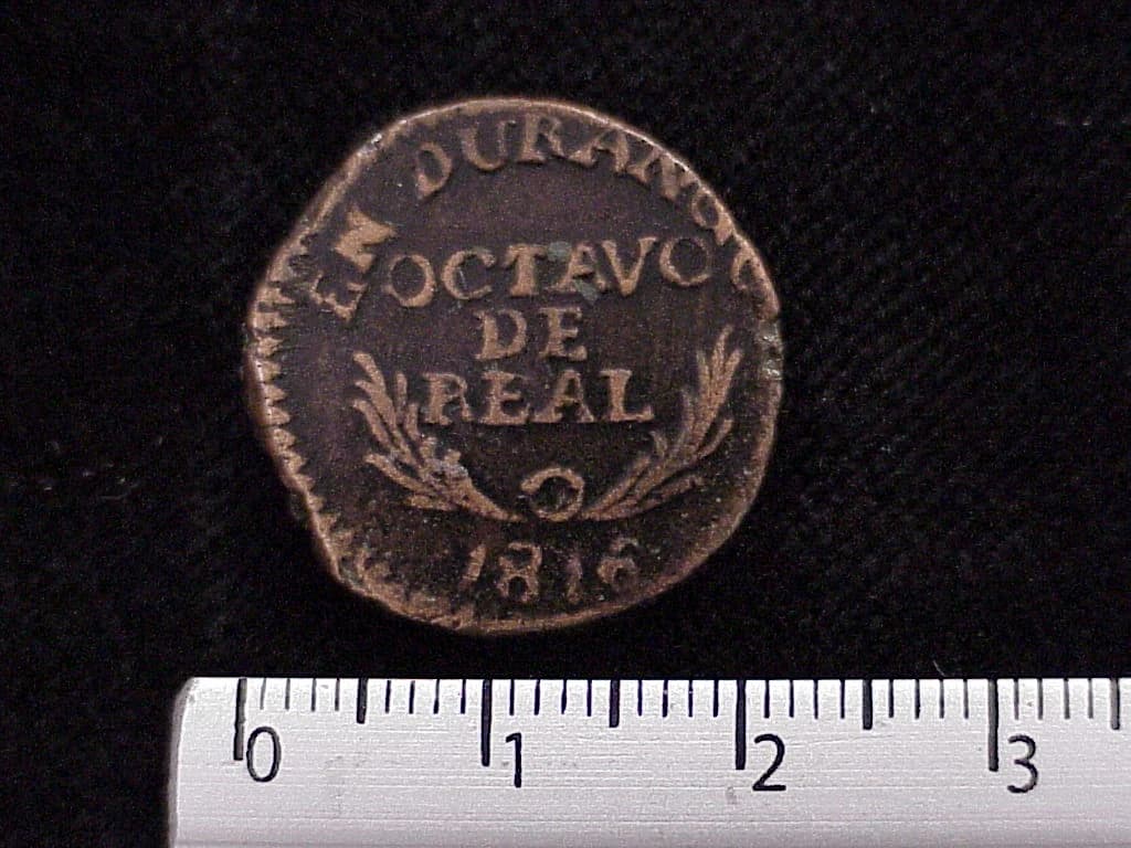 1/8 Reales Cobre Independencia 1816 · Reverso