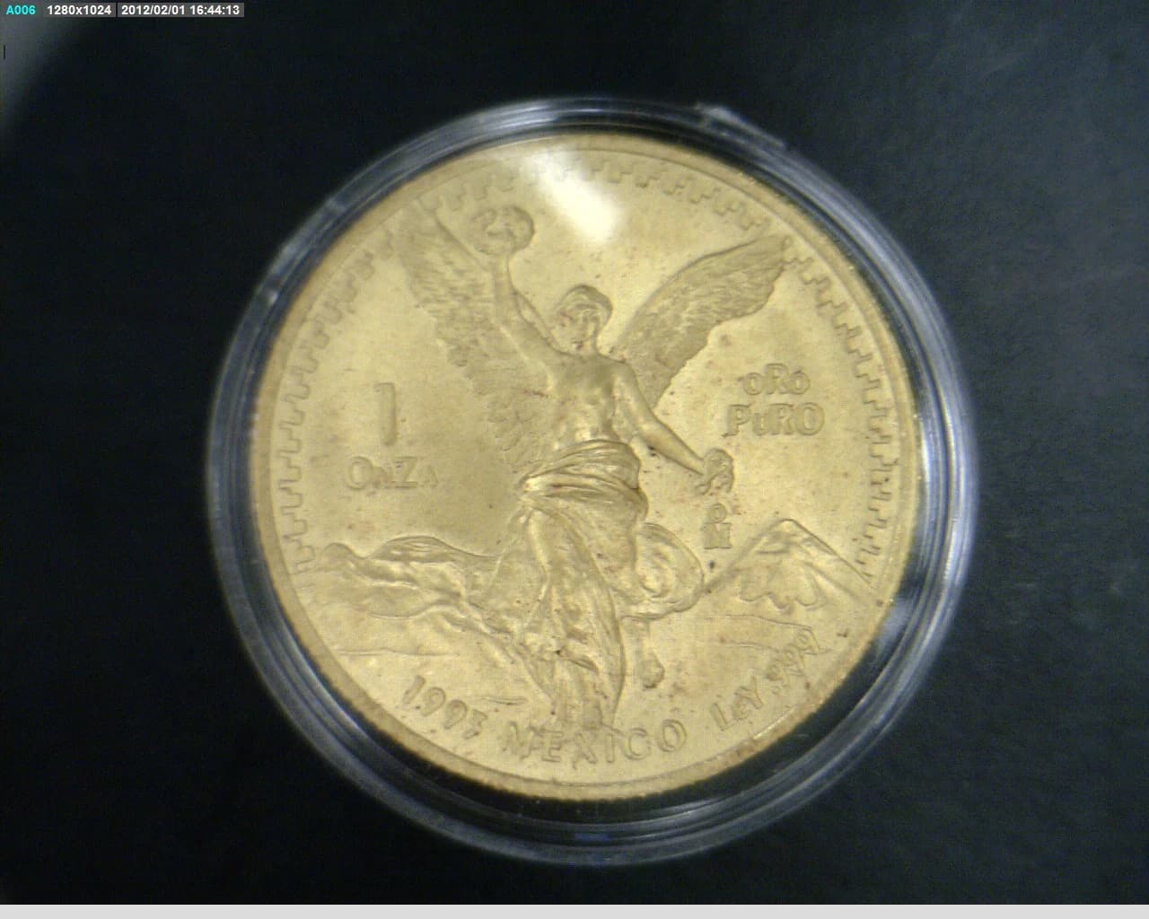 1 oz Libertad Oro 1993 · Inventario Banxico 17561 (reverso)