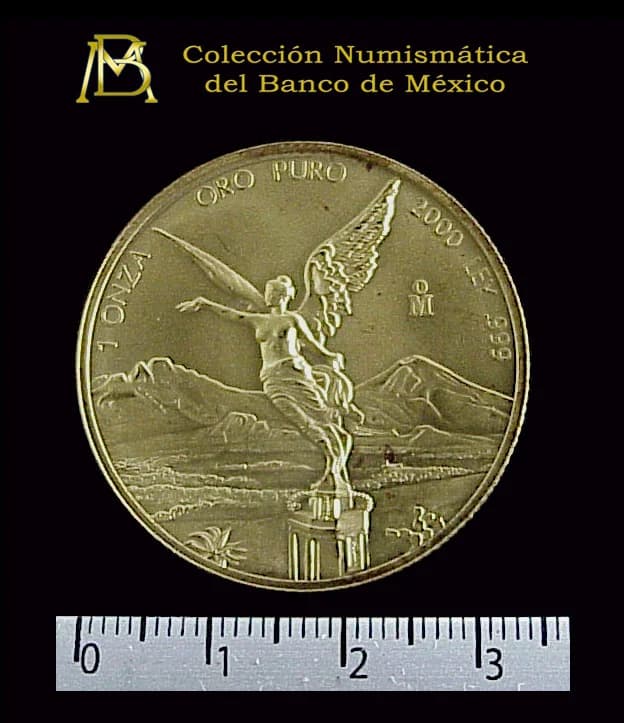 1 onza Libertad Oro 2000 · Reverso