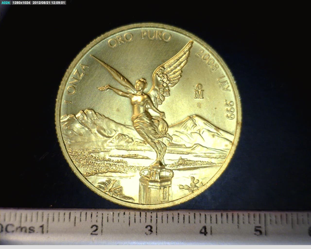 1 onza Libertad Oro 2008 · Reverso