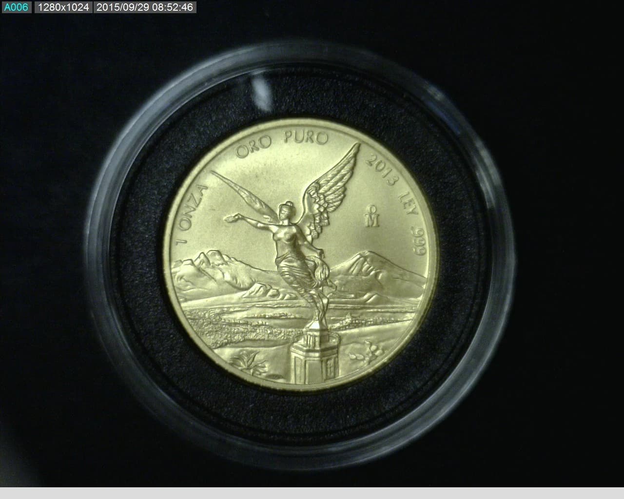 1 Onza Libertad Oro 2013 · Reverso