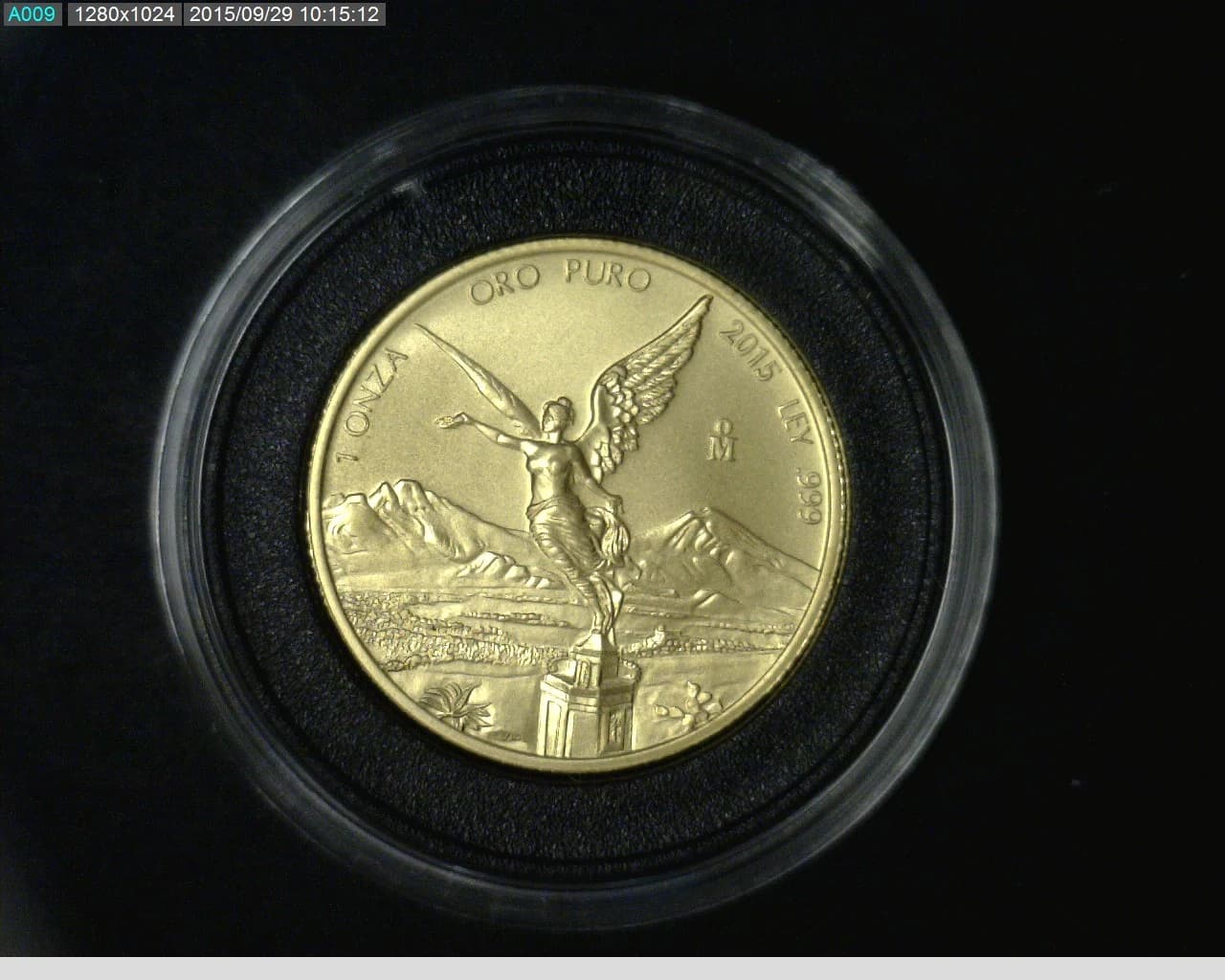 1 Onza Libertad Oro 2015 · Reverso