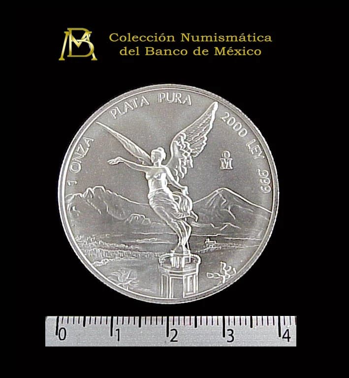 1 Onza Libertad Plata 2000 · Reverso