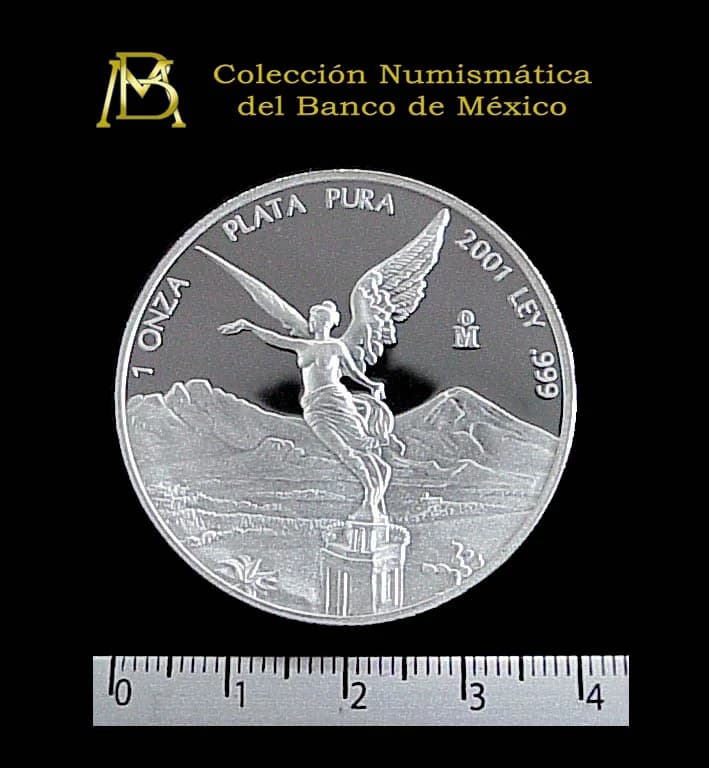 1 Onza Libertad Plata 2001 · Reverso