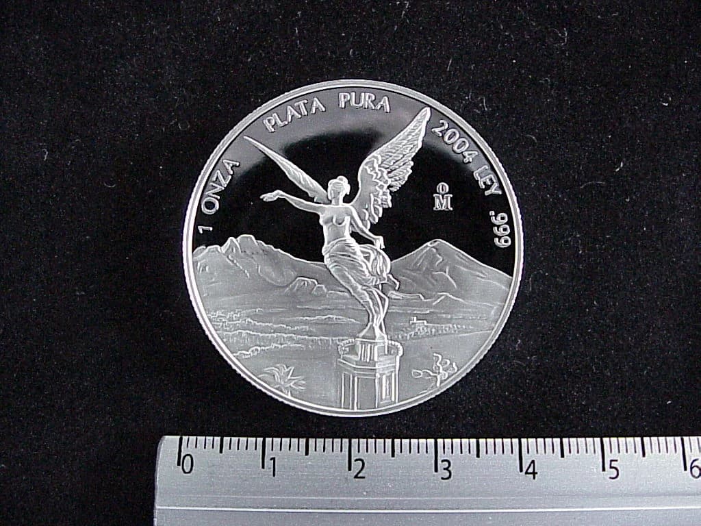 1 Onza Libertad Plata 2004 · Reverso