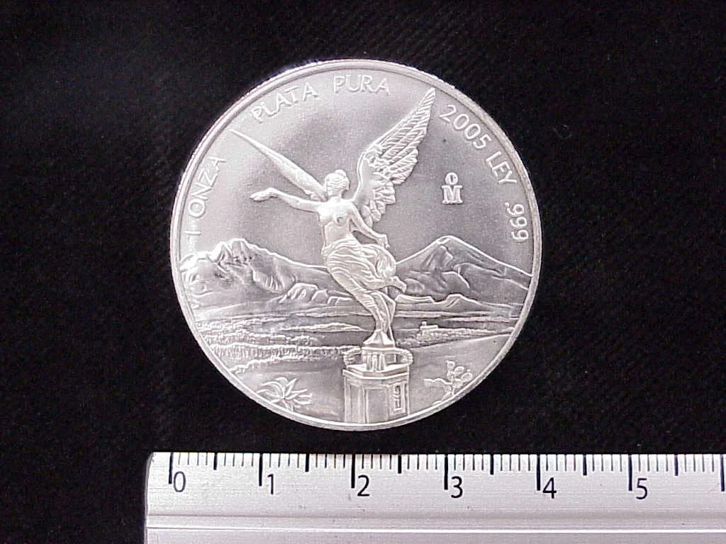 1 Onza Libertad Plata 2005 · Reverso
