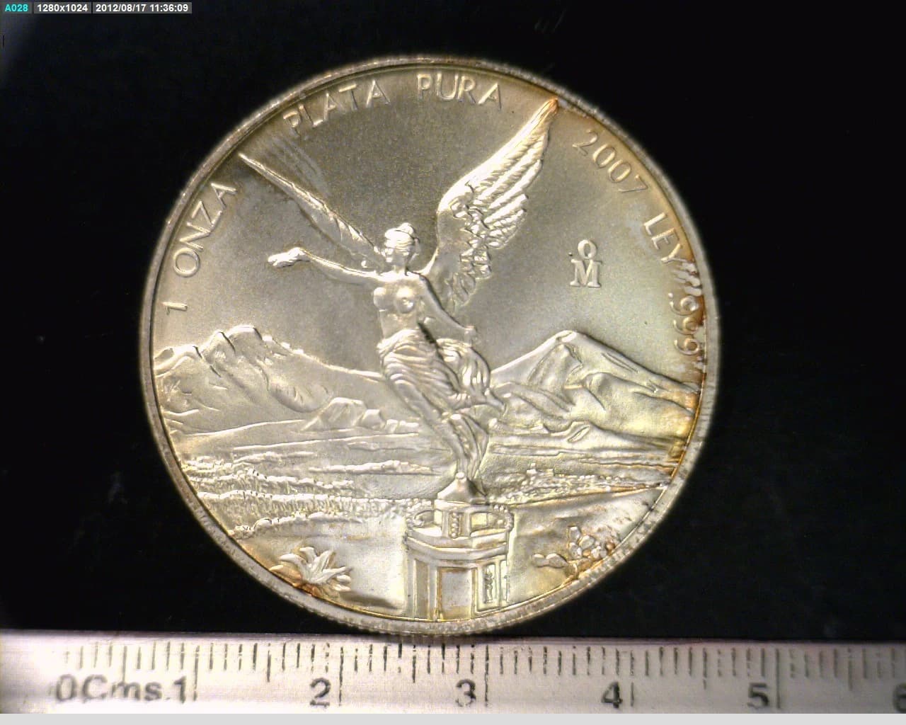 1 Onza Libertad Plata 2007 · Reverso