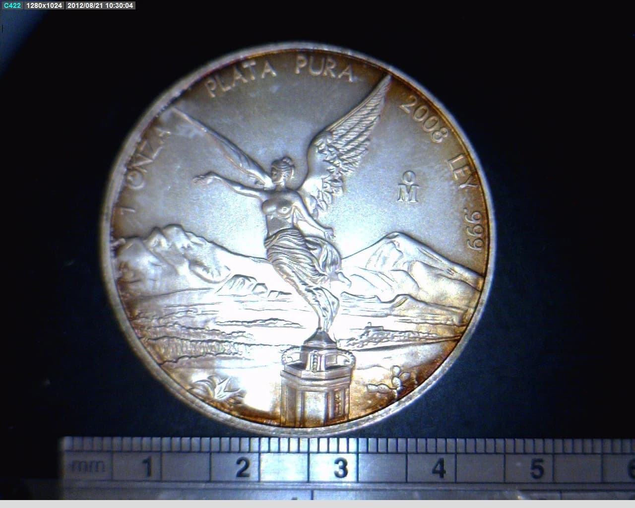 1 Onza Libertad Plata 2008 · Reverso