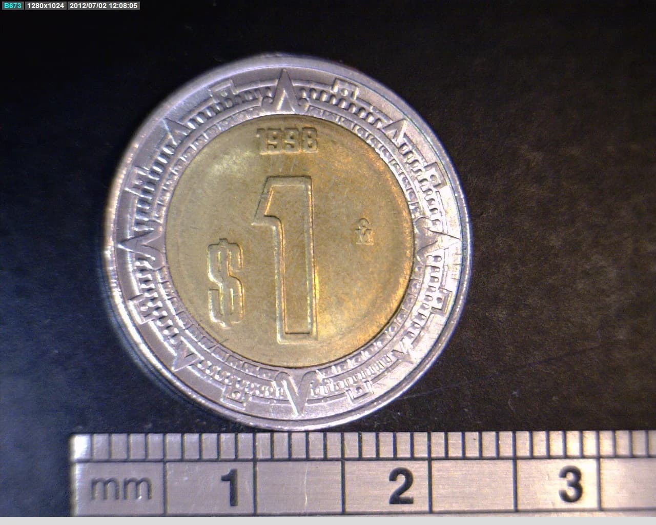1 Bimetálica 1998 . Inventario Banxico 20184 (reverso)
