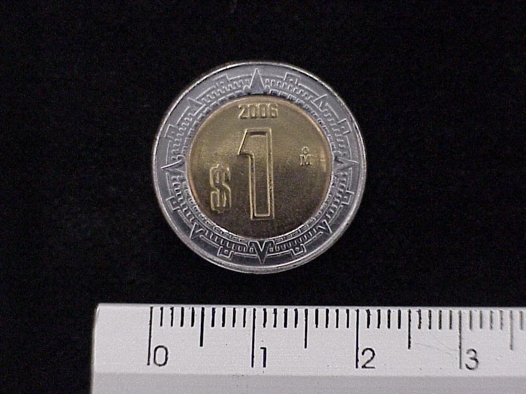 1 Bimetálica 2006 . Inventario Banxico 21670 (reverso)