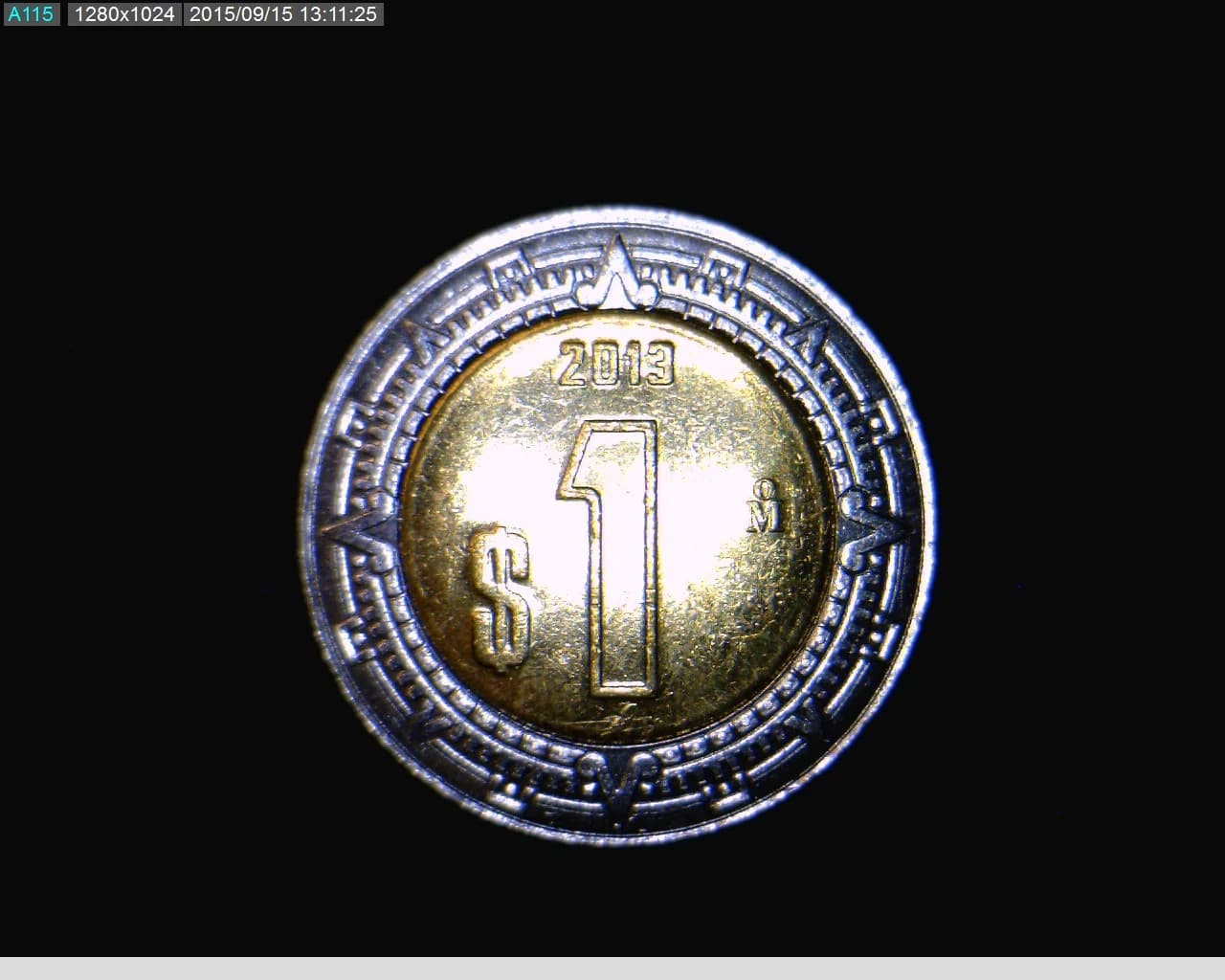 1 Bimetálica 2013 . Inventario Banxico 23146 (reverso)