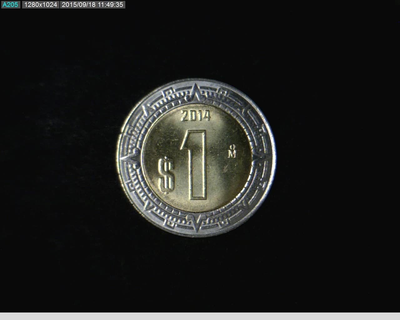 1 Bimetálica 2014 . Inventario Banxico 23209 (reverso)