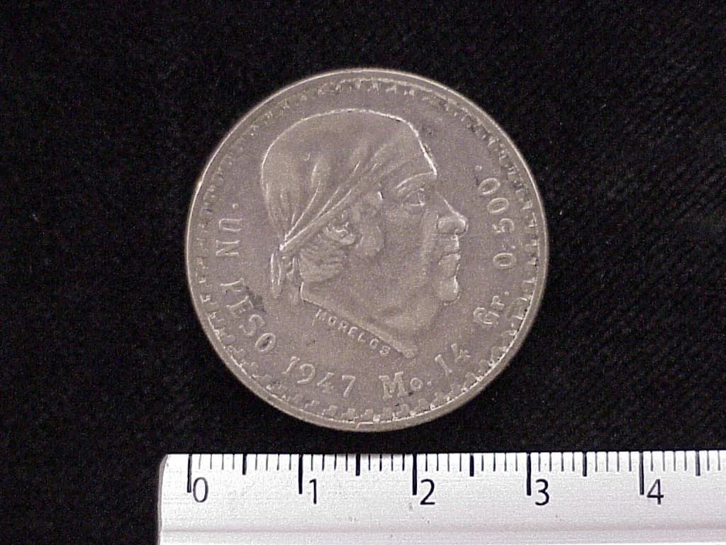 1 Peso Plata 1947 (reverso)