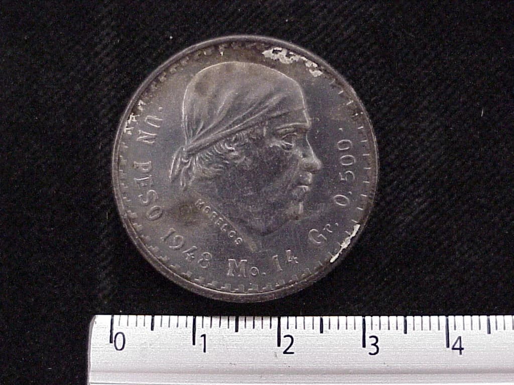 1 Peso Plata 1948 (reverso)