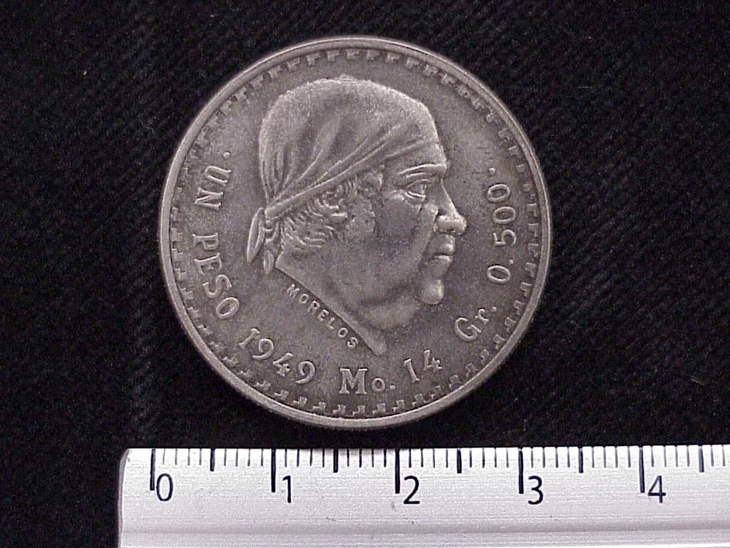 1 Peso Plata 1949 (reverso)