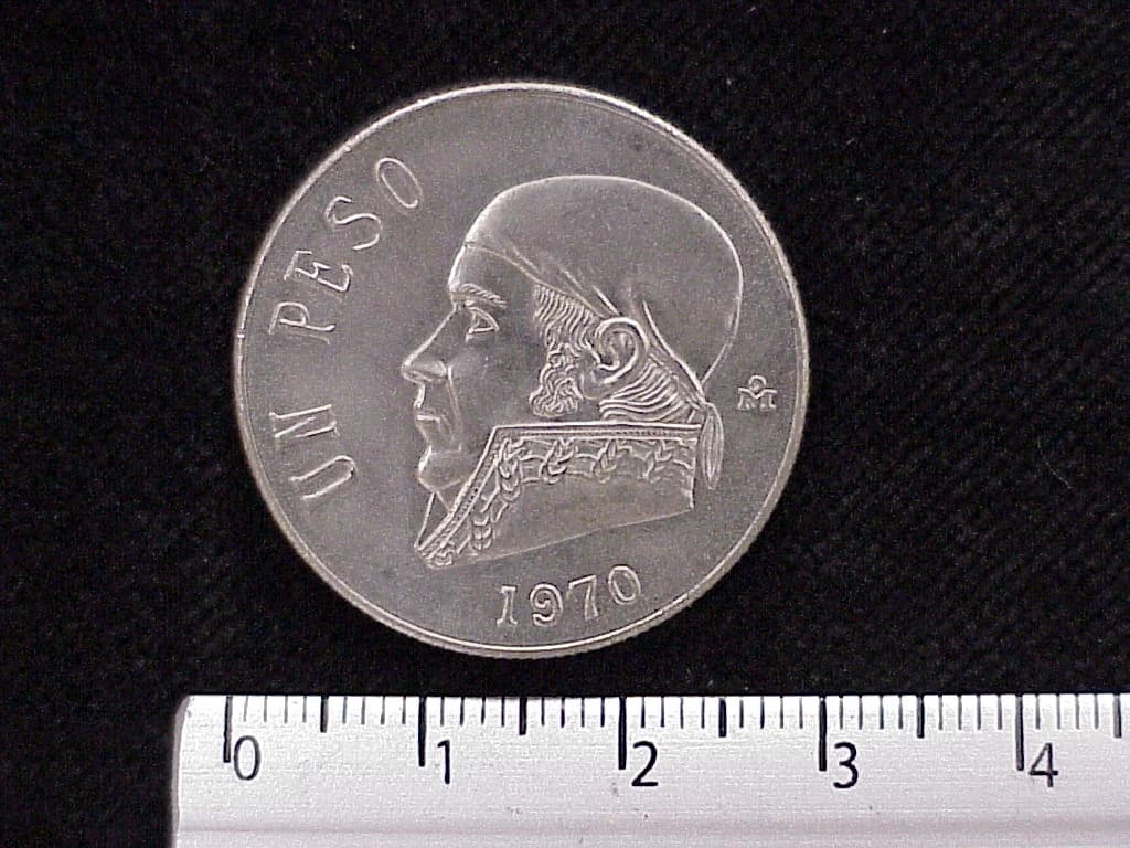1 Peso Cuproníquel 1970 (reverso)