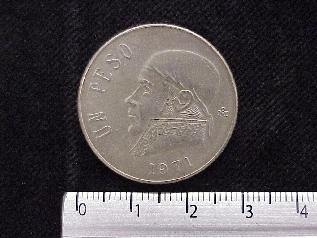 1 Peso Cuproníquel 1971 (reverso)