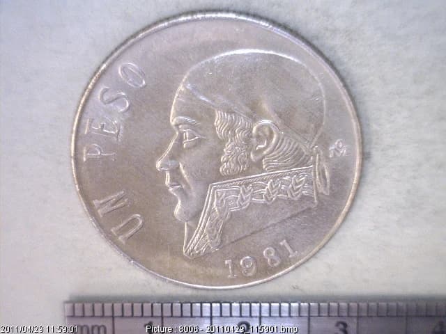 1 Peso Cuproníquel 1981 (reverso)