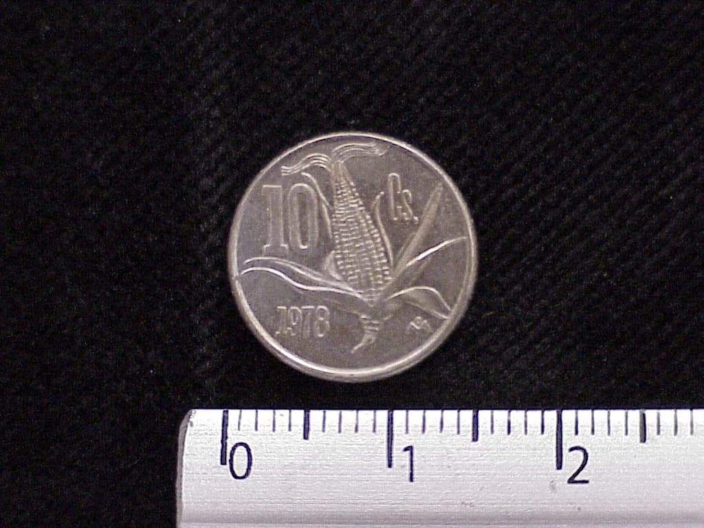 10 Cuproníquel 1978 . Inventario Banxico 12276 (reverso)