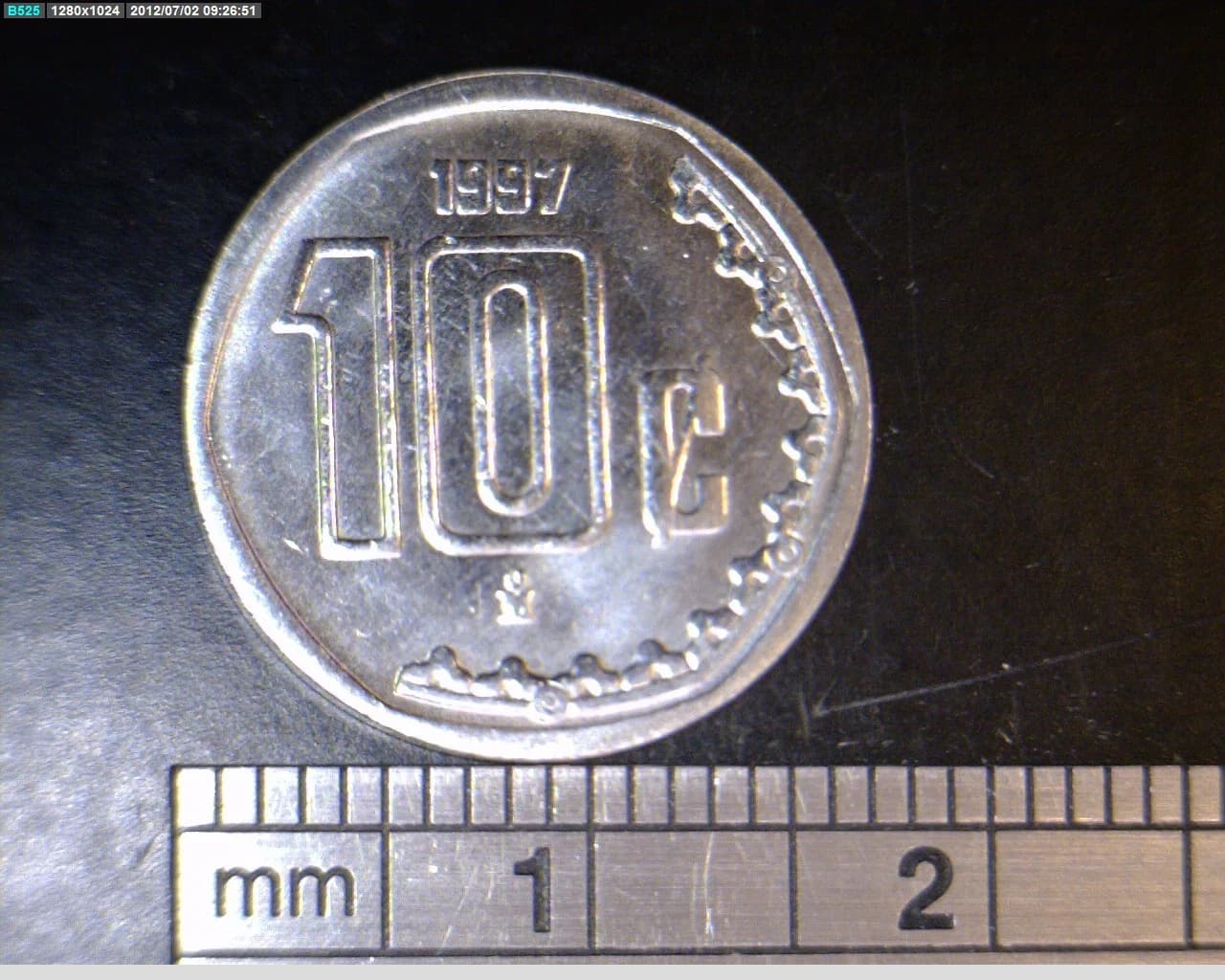 10 Acero inoxidable 1997 . Inventario Banxico 20028 (reverso)
