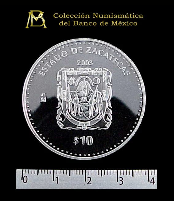 10 Pesos 2003 · Reverso